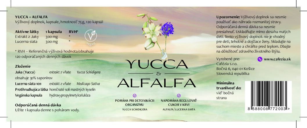 Yucca & Alfalfa 120 kapsúl – Obrázok 4